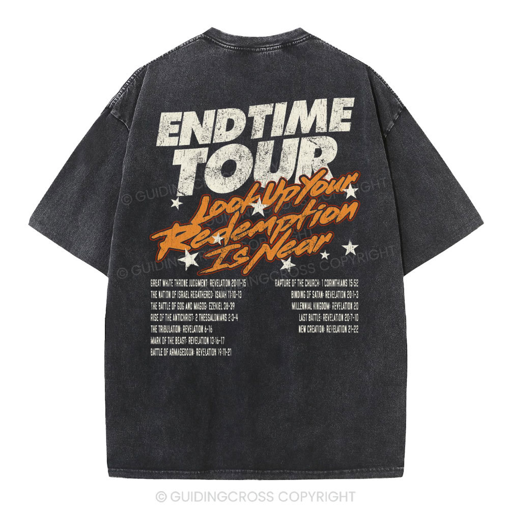 End Time Tour Christian Washed T-Shirt
