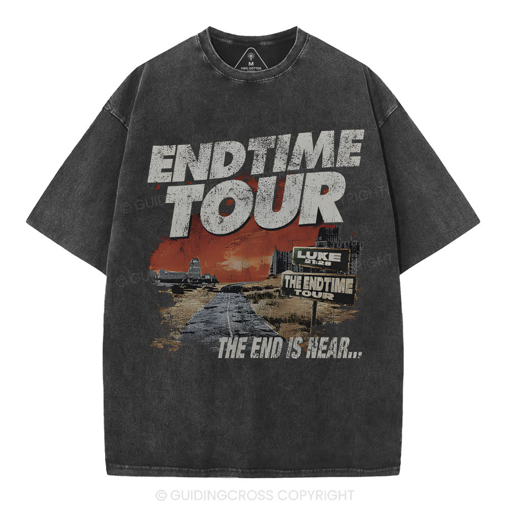 End Time Tour Christian Washed T-Shirt