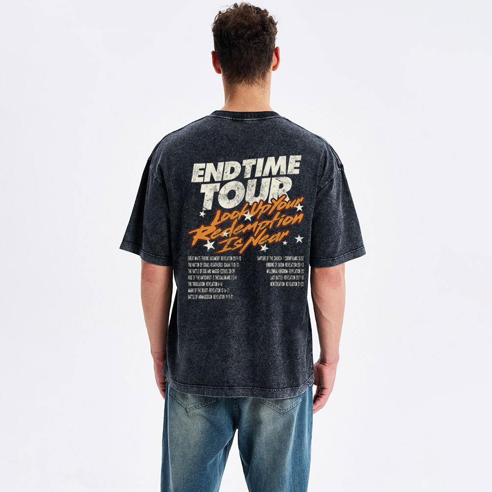 End Time Tour Christian Washed T-Shirt