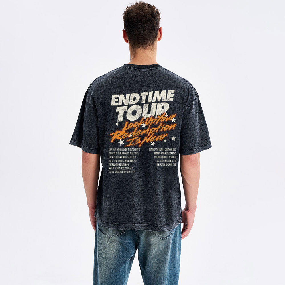 End Time Tour Christian Washed T-Shirt