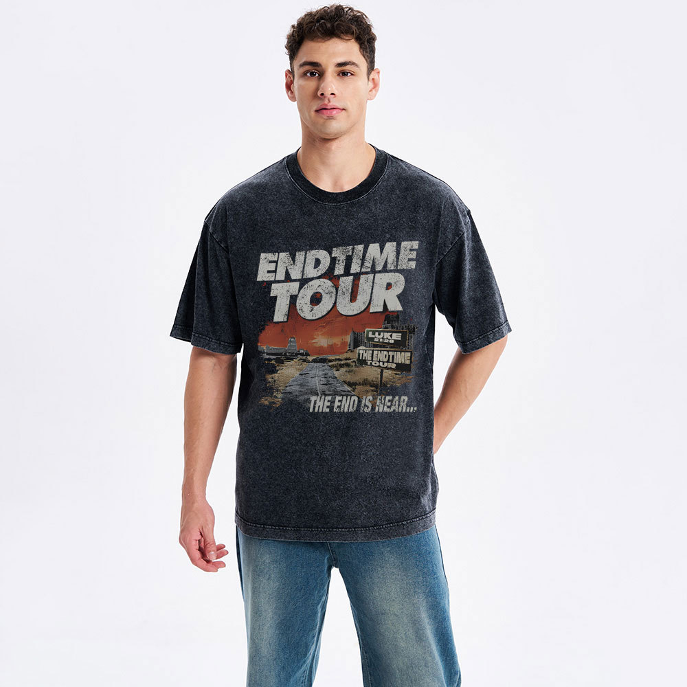 End Time Tour Christian Washed T-Shirt