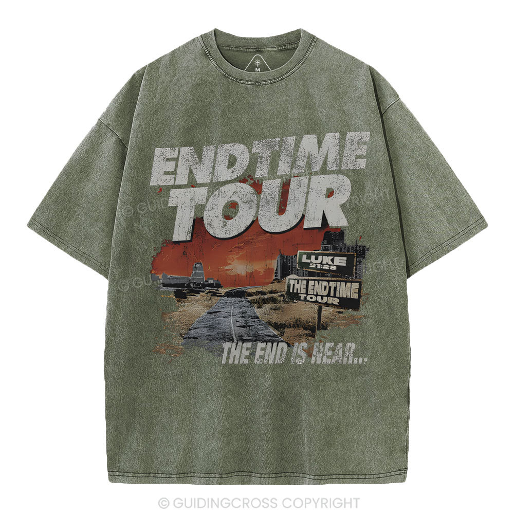 End Time Tour Christian Washed T-Shirt
