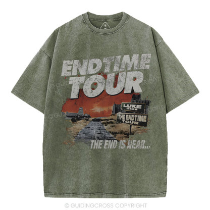 End Time Tour Christian Washed T-Shirt