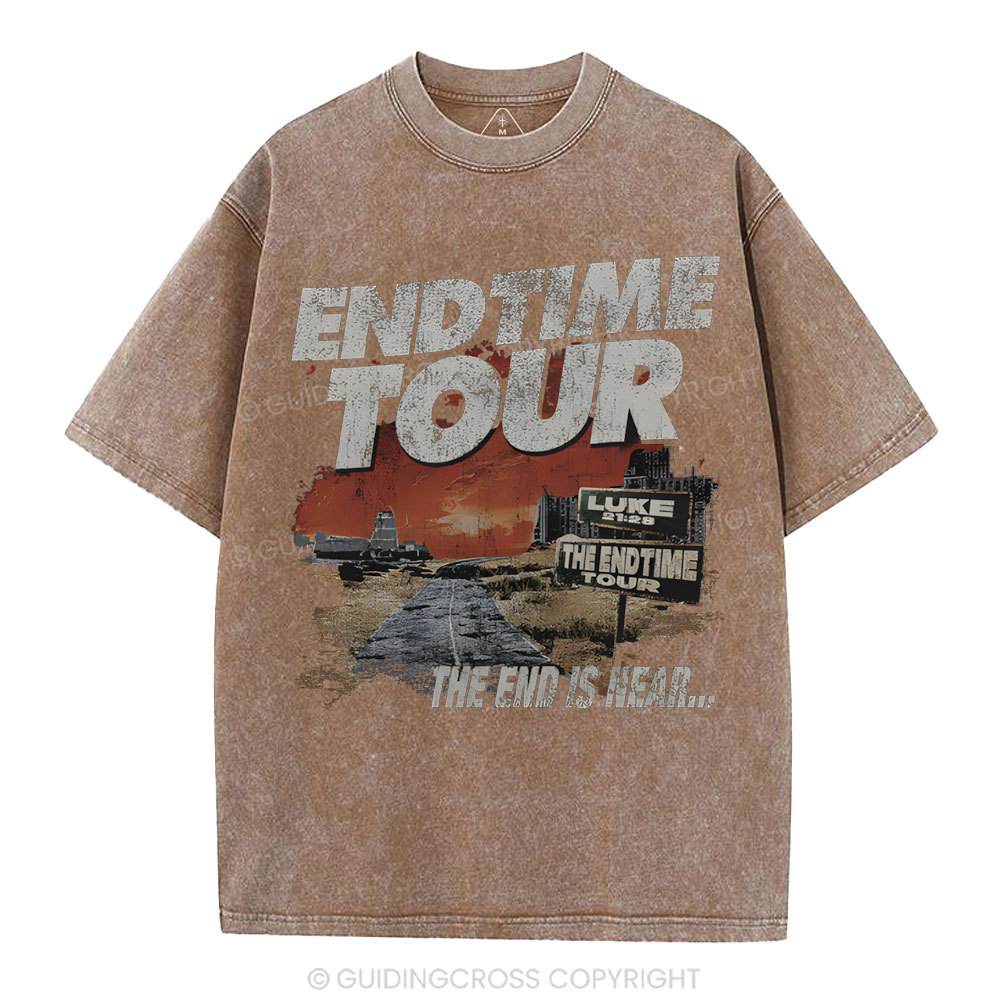 End Time Tour Christian Washed T-Shirt
