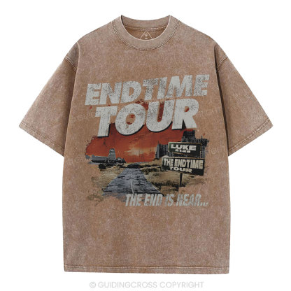 End Time Tour Christian Washed T-Shirt