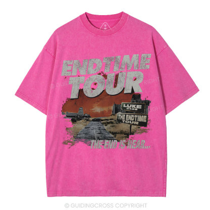 End Time Tour Christian Washed T-Shirt