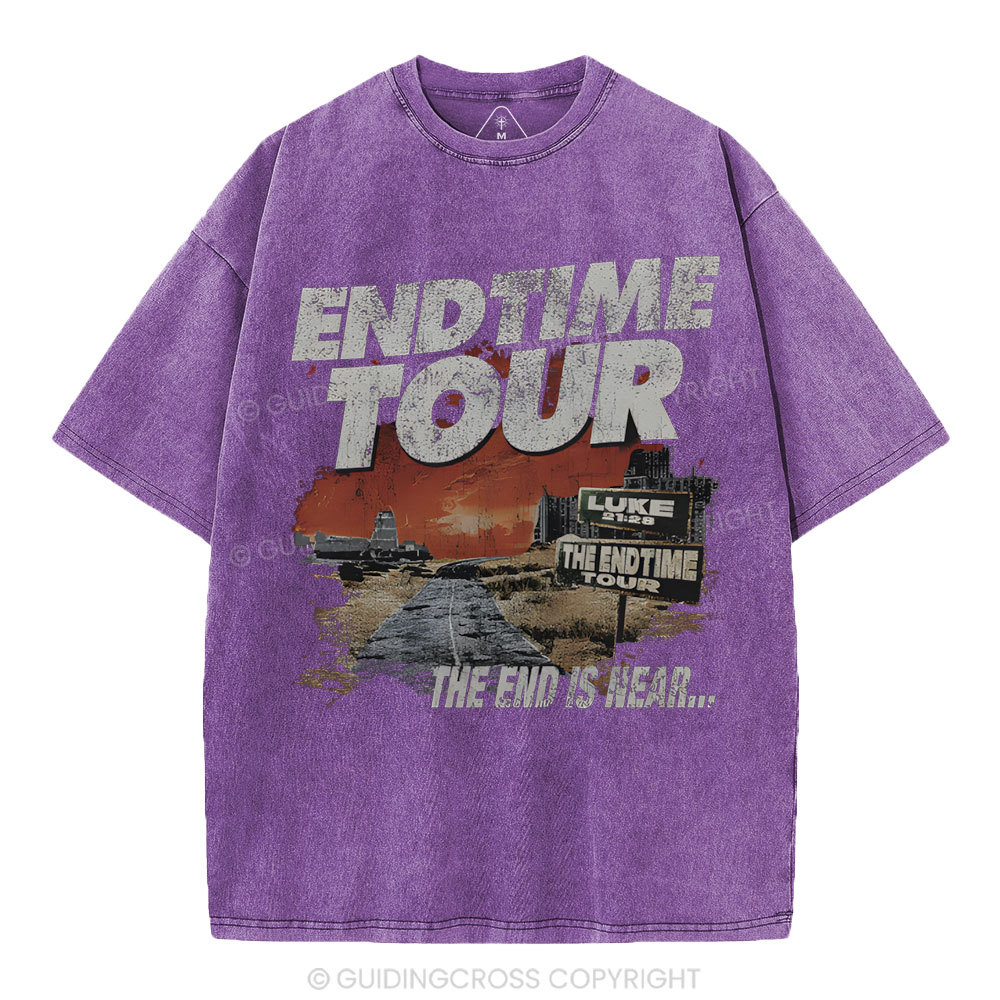 End Time Tour Christian Washed T-Shirt