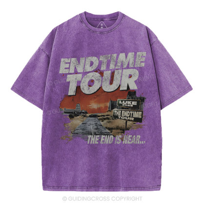 End Time Tour Christian Washed T-Shirt