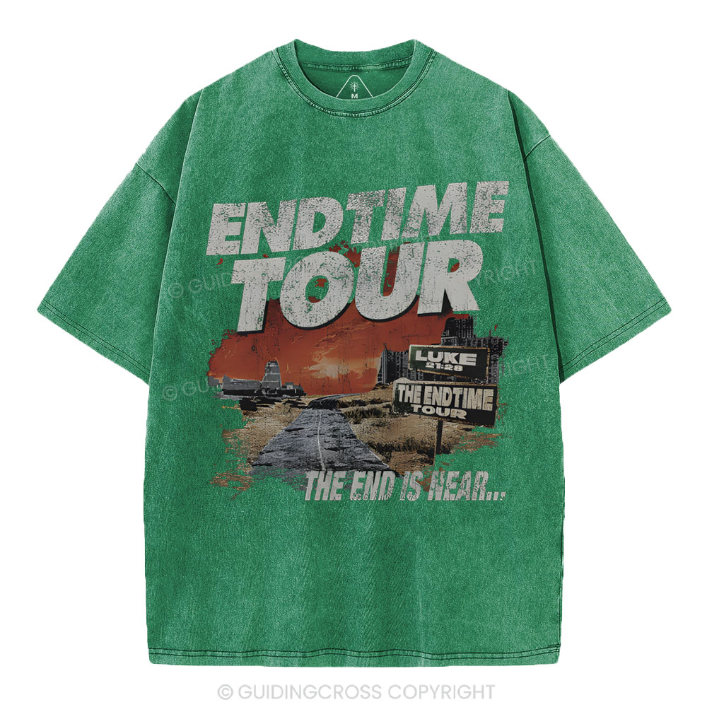 End Time Tour Christian Washed T-Shirt
