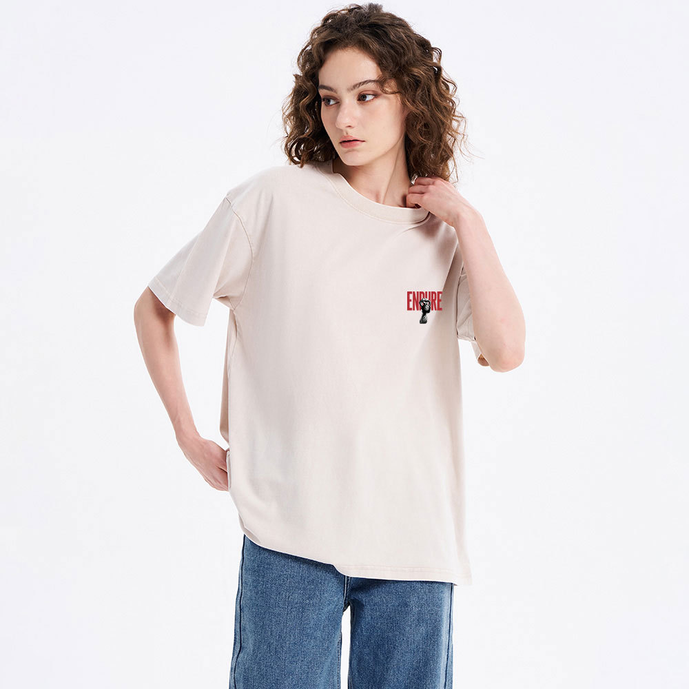 Endure And Conquer In The Lord Christian Washed T-Shirt