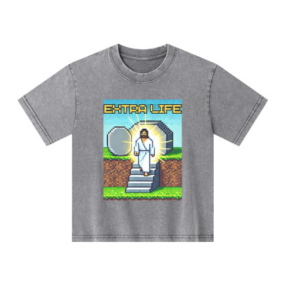 Enternal Life Christian Kid Washed T-Shirt