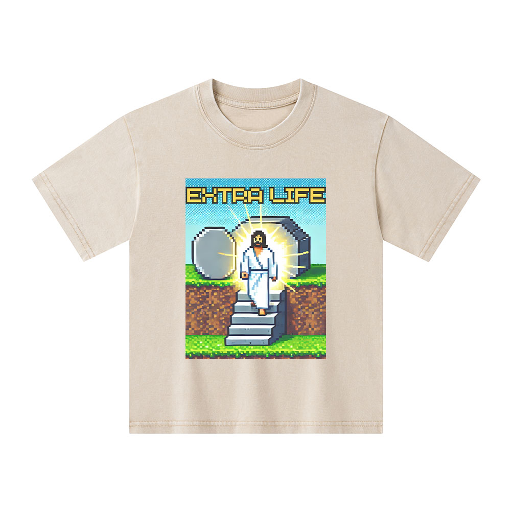 Enternal Life Christian Kid Washed T-Shirt