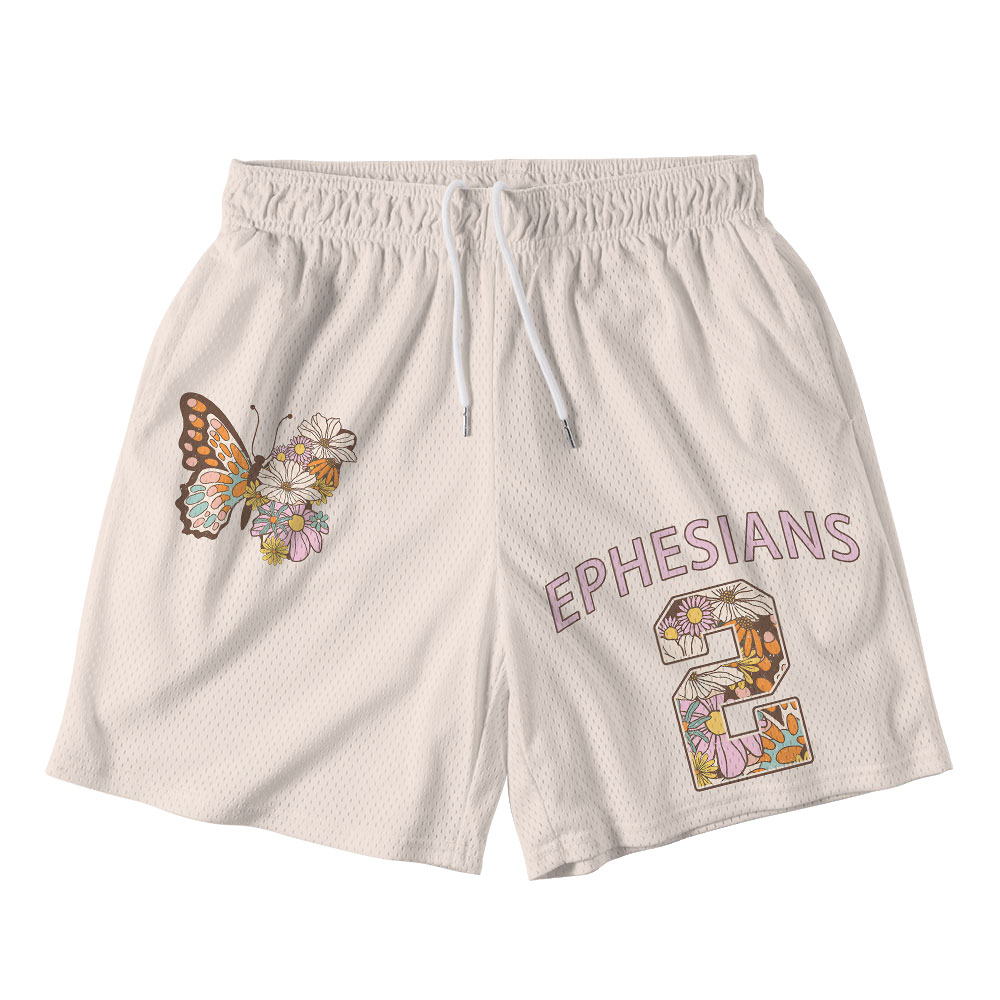 Ephesians Christian Mesh Shorts