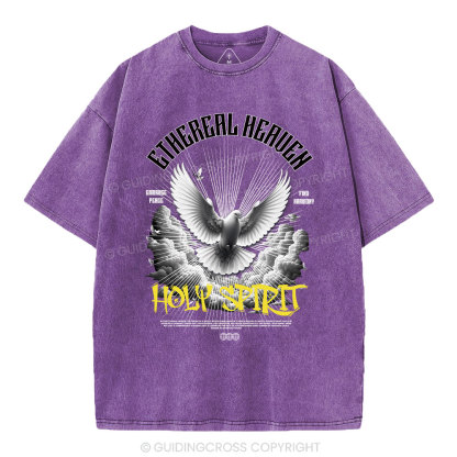 Ethereal Heaven Holy Spirit Christian Washed T-Shirt