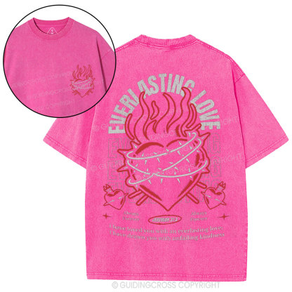 Everiasting Love Christian Washed T-Shirt