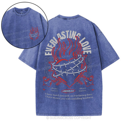 Everiasting Love Christian Washed T-Shirt
