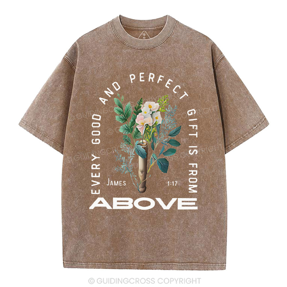 Every Good And Perfect Gift Is From Christian Washed T-Shirt