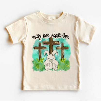 Every Knee Shall Bow Christian Easter Kid T-Shirt