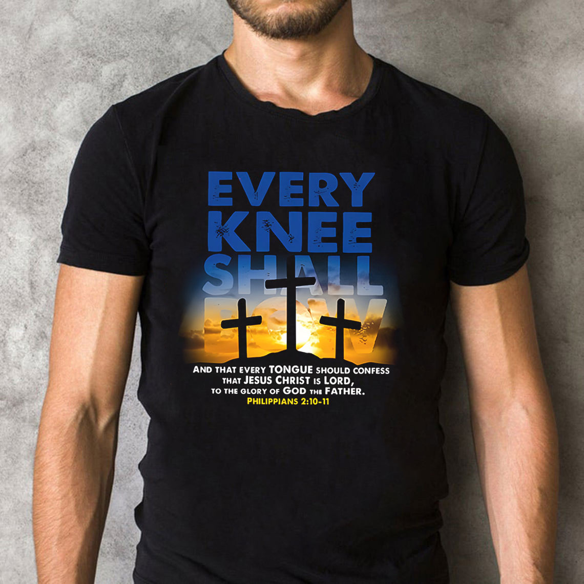Every Knee Shall Bow Christian T-Shirt