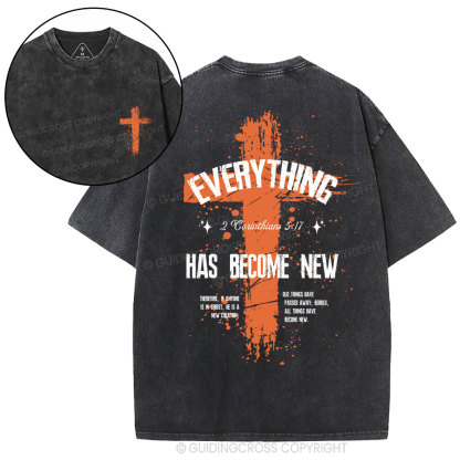 Everything Has Become New Chrsitian Washed T-Shirt