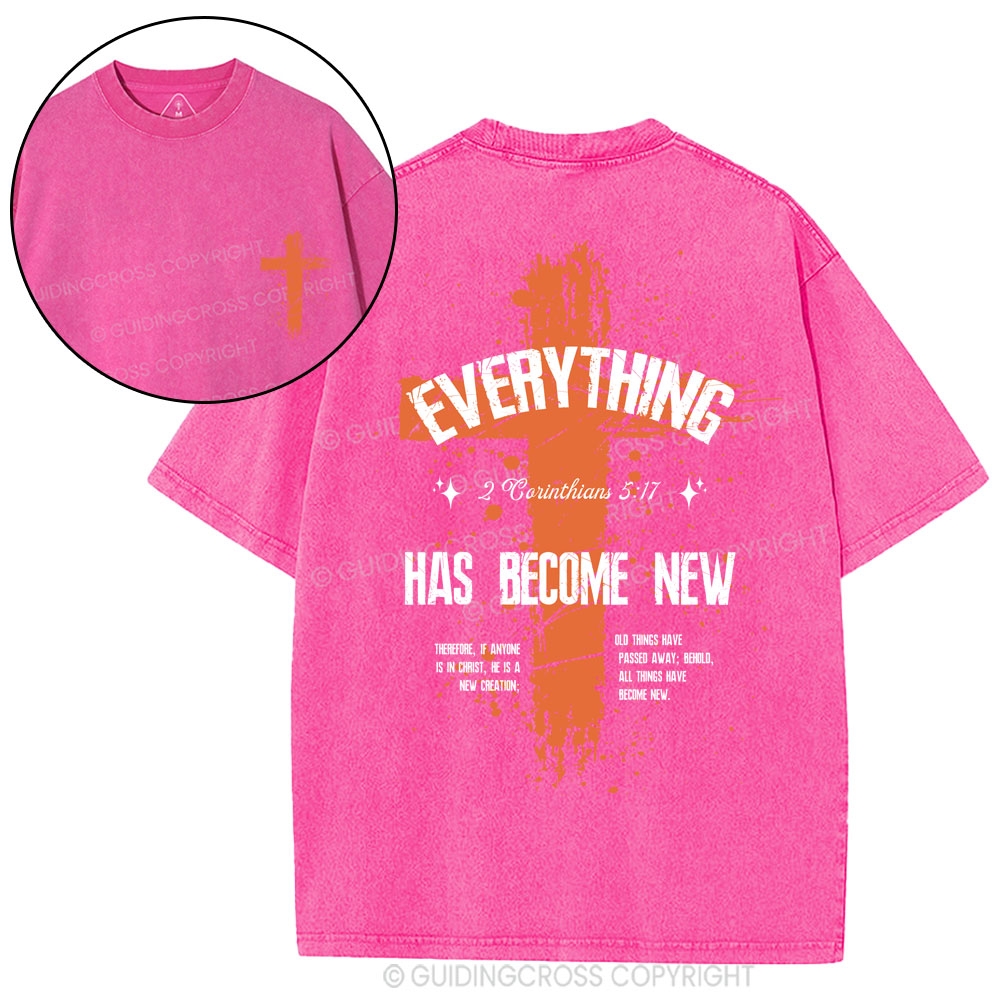 Everything Has Become New Chrsitian Washed T-Shirt