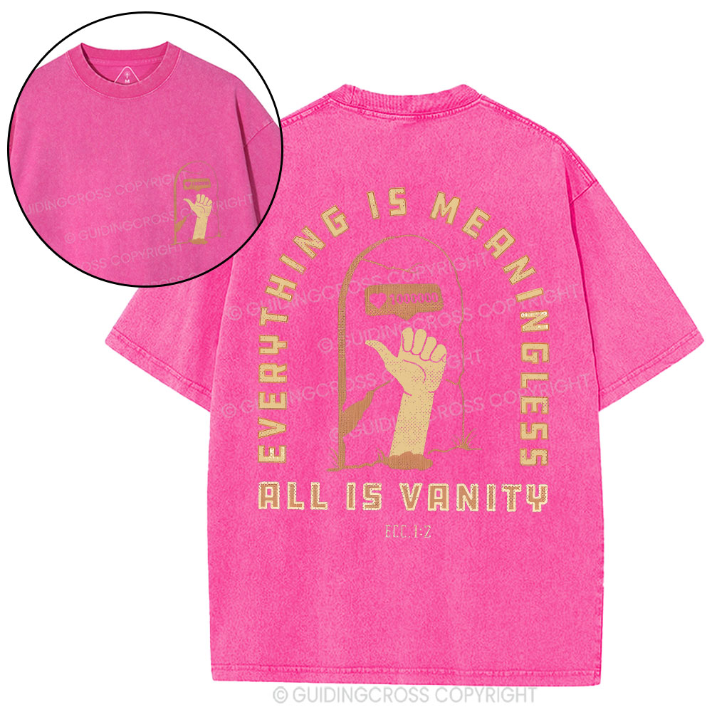 Everything Is Meaningless Christian Washed T-Shirt