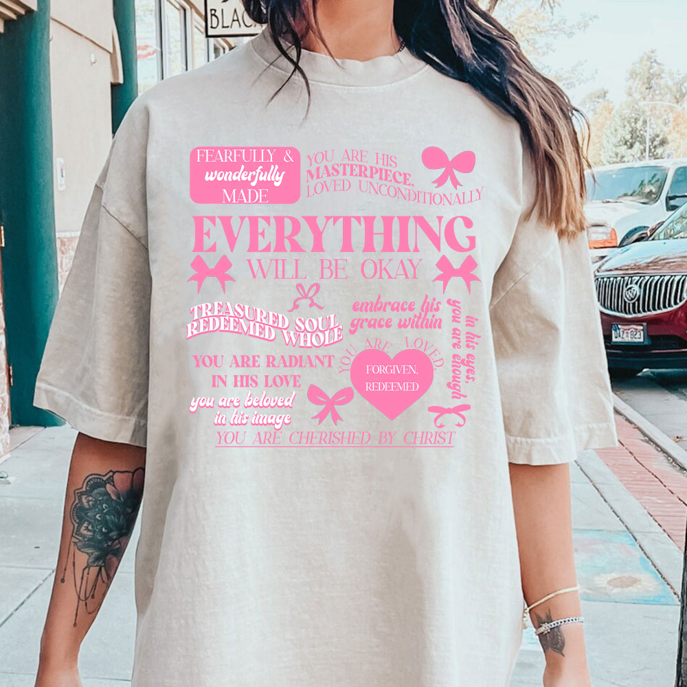 Everything Will Be Okay Christian Washed T-Shirt