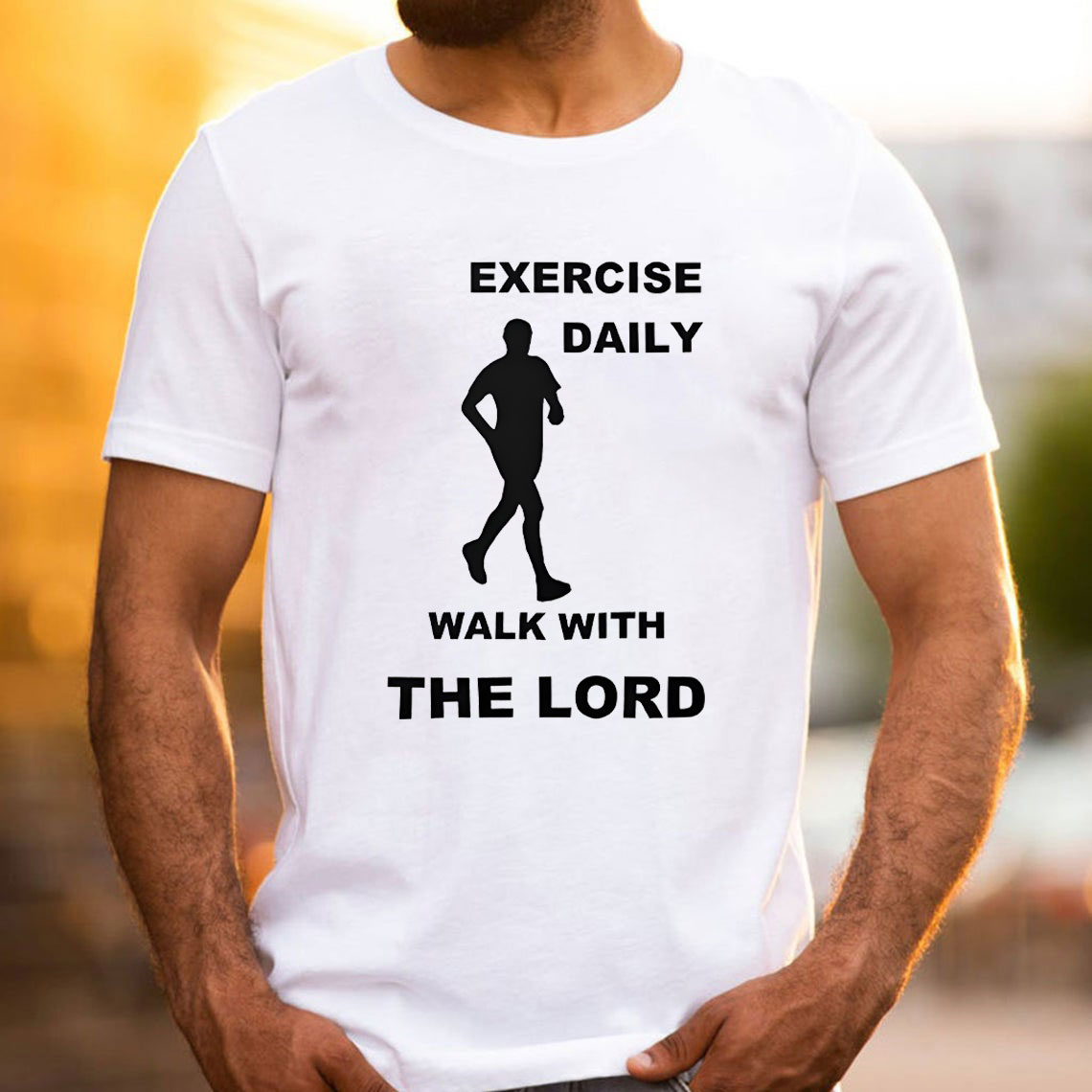 Exercise Daily Walk With The Lord Christian T-Shirt