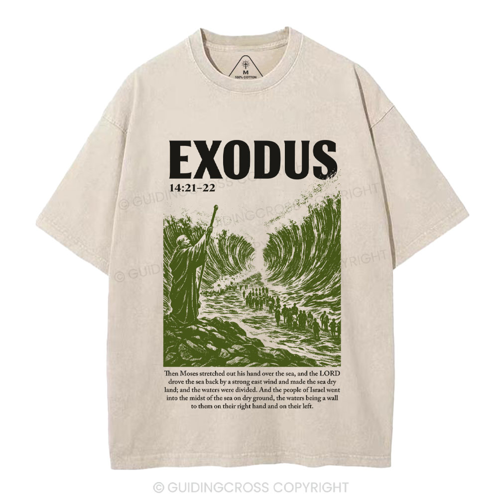Exodus Christian Washed T-Shirt