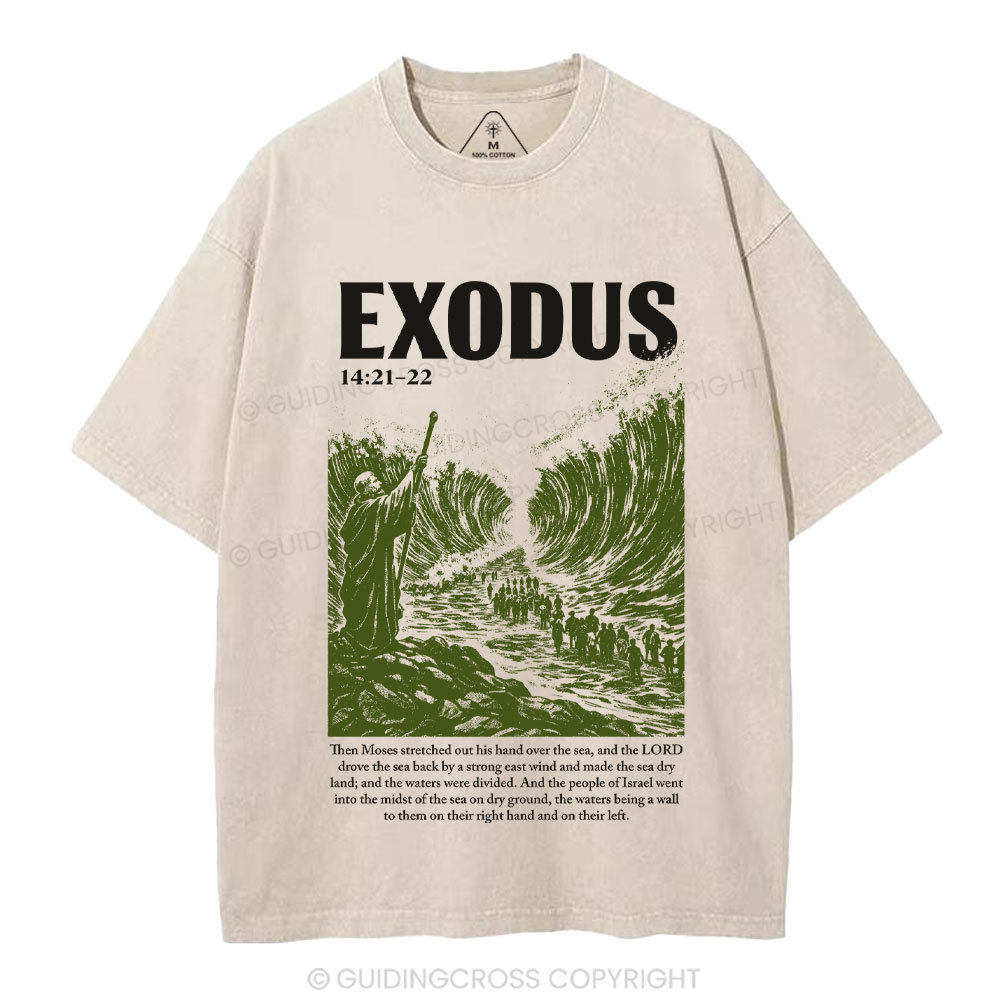 Exodus Christian Washed T-Shirt