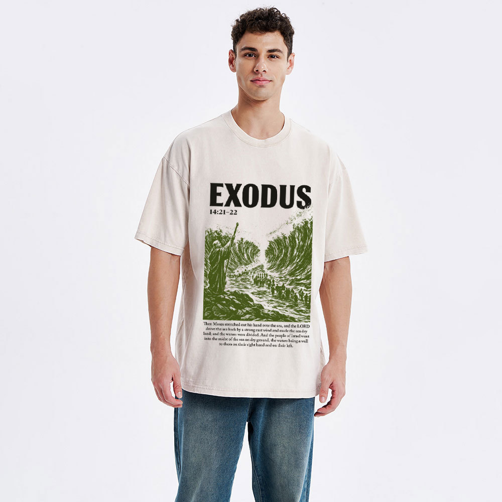 Exodus Christian Washed T-Shirt