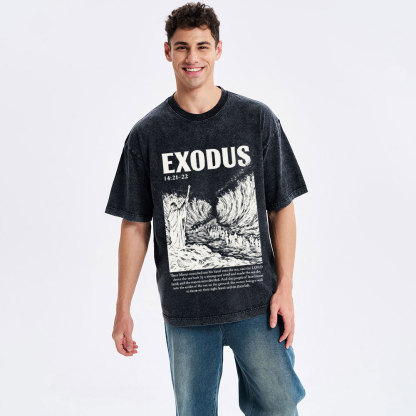 Exodus Christian Washed T-Shirt