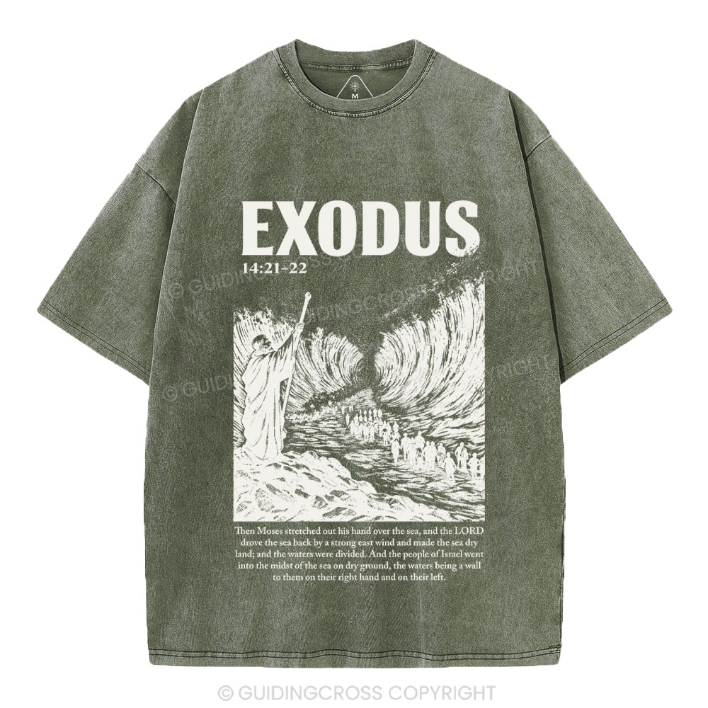 Exodus Christian Washed T-Shirt
