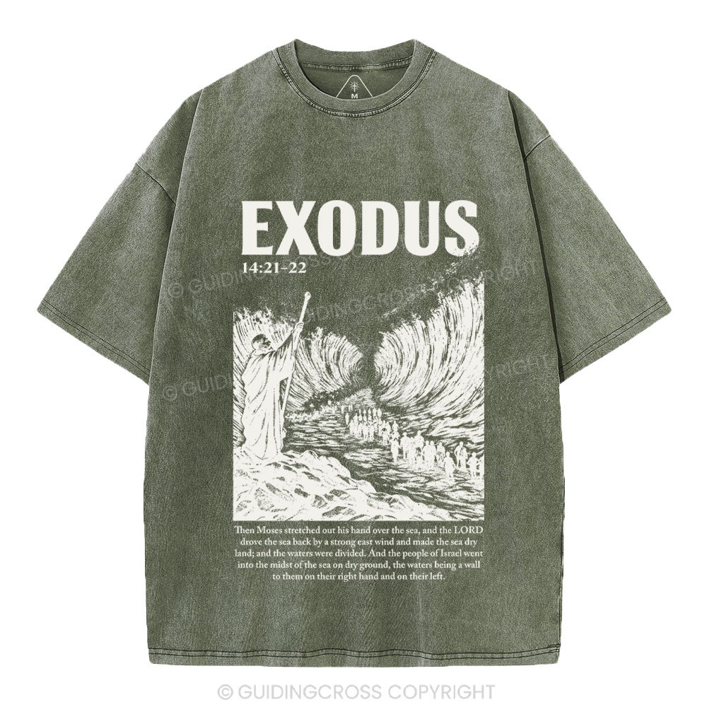 Exodus Christian Washed T-Shirt