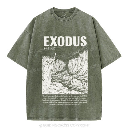 Exodus Christian Washed T-Shirt