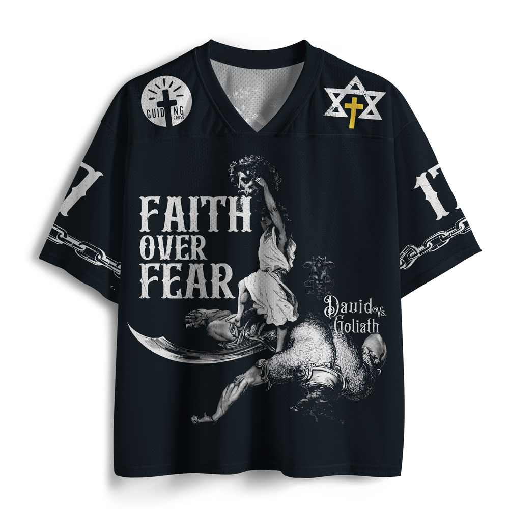 Faith Over Fear Christian Mesh Jersey