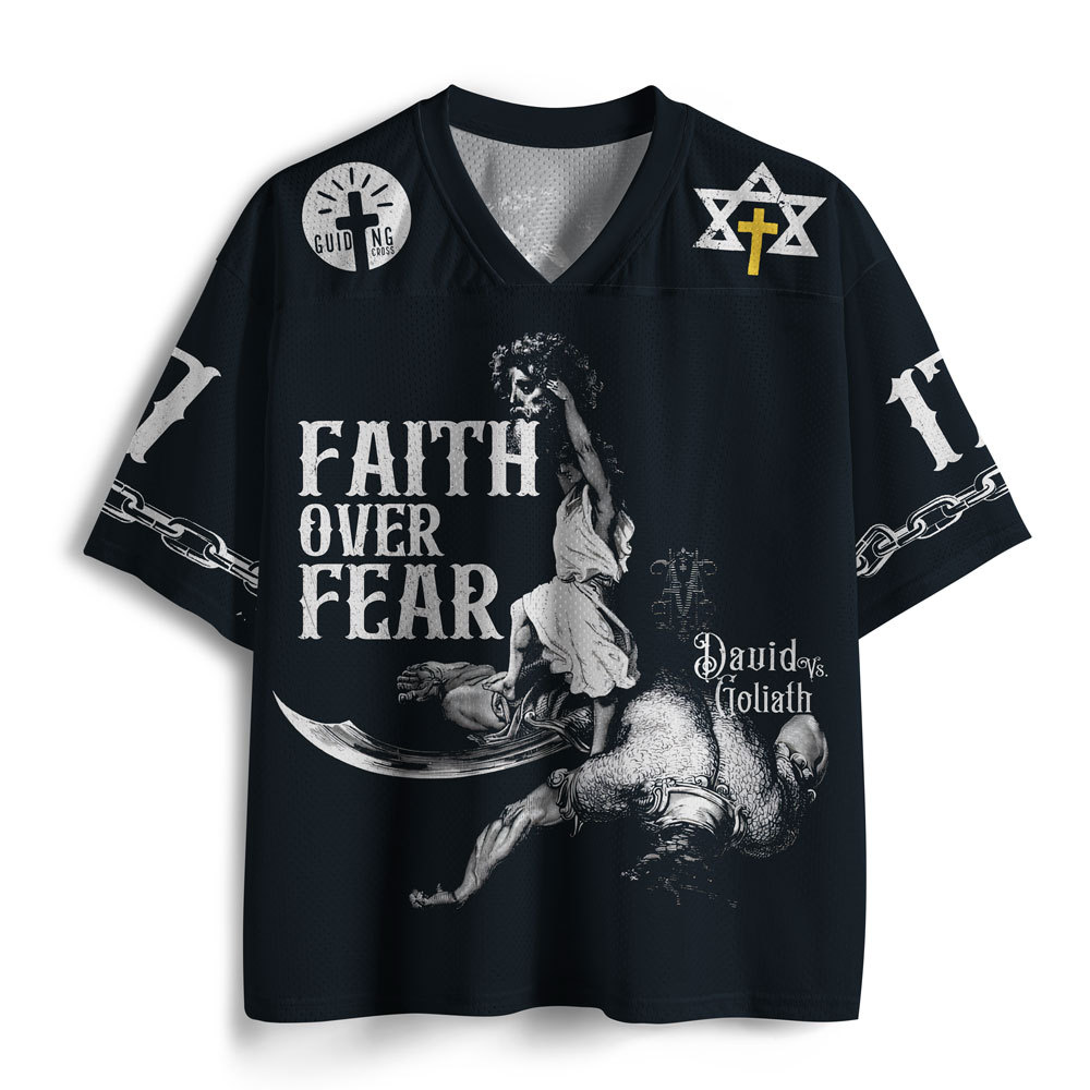 Faith Over Fear Christian Mesh Jersey