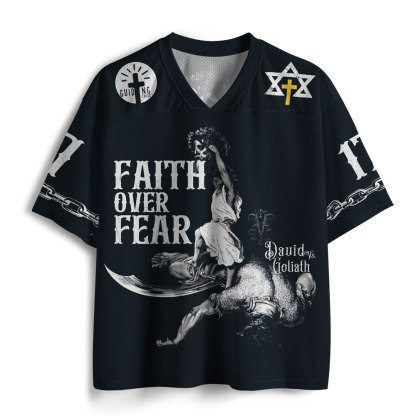 Faith Over Fear Christian Mesh Jersey