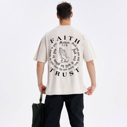 Faith And Trust Christian Washed T-Shirt