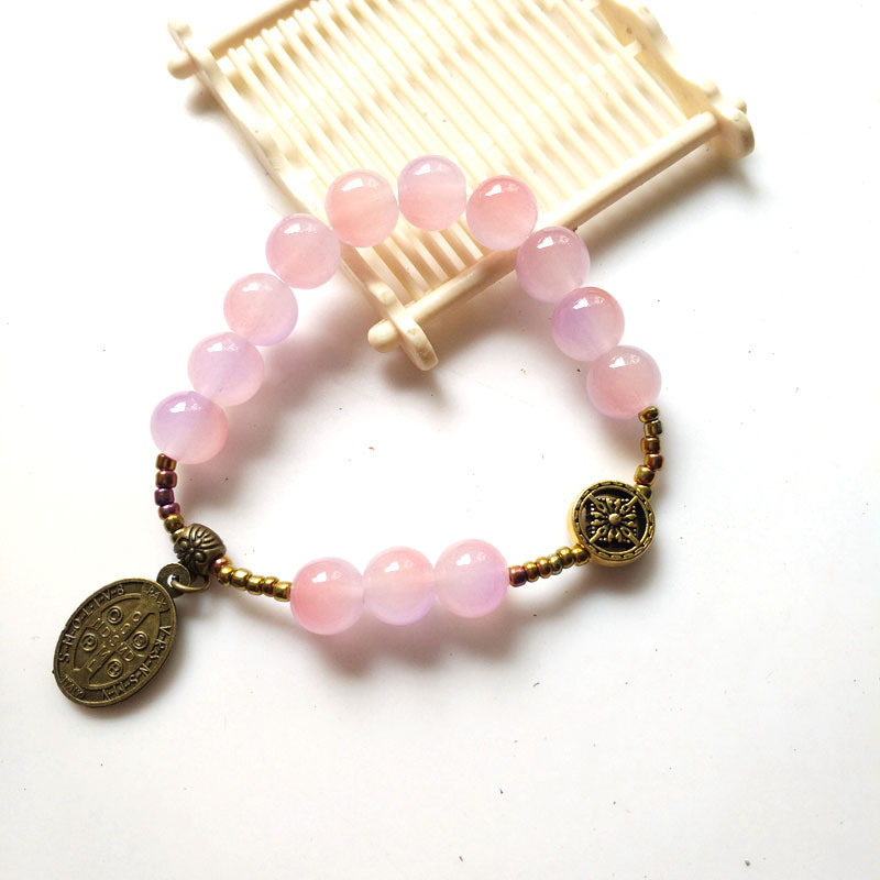 Faith-Based Multicolor Glass Bracelet