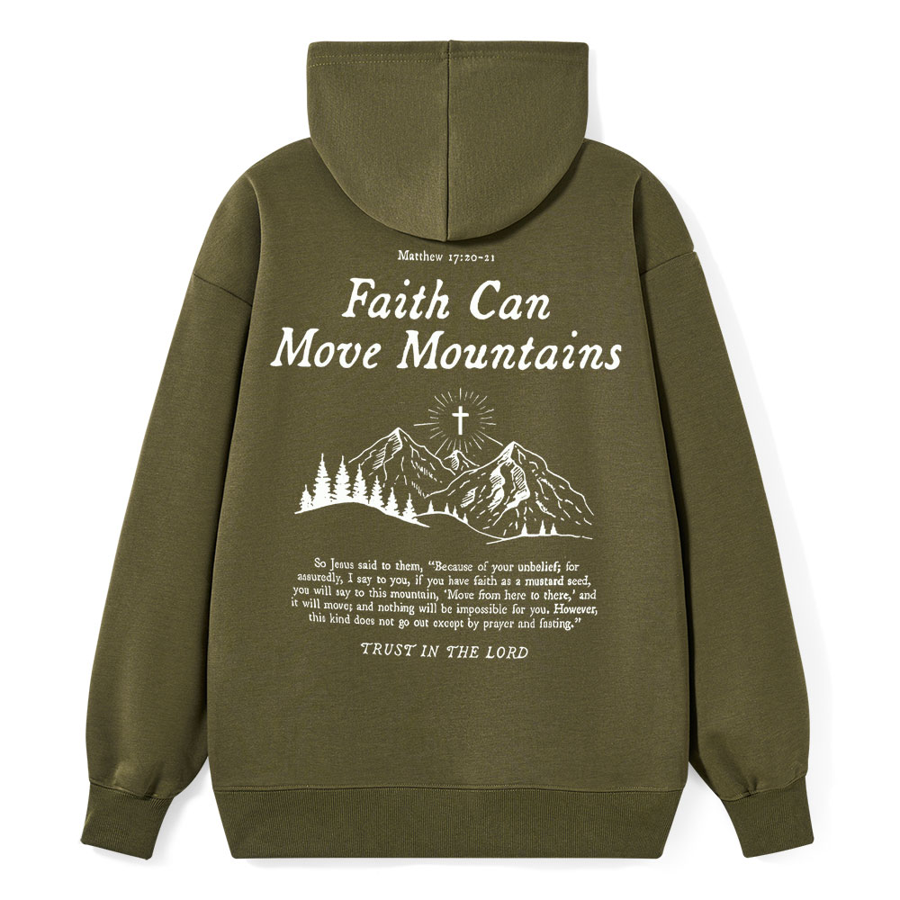 Faith Can Move Mountain Christian Class Hoodie