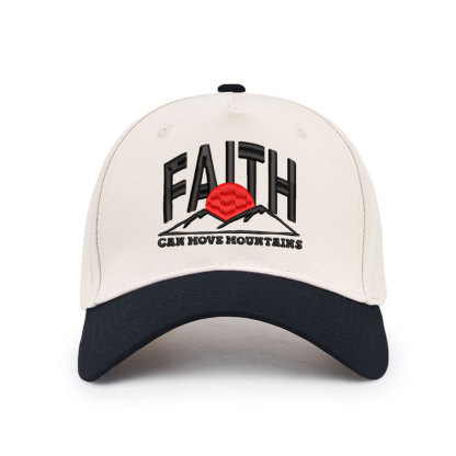Faith Can Move Mountain Christian Trucker Hat