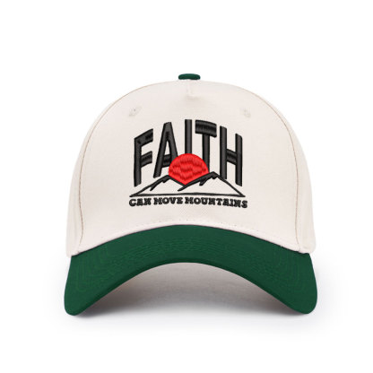 Faith Can Move Mountain Christian Trucker Hat