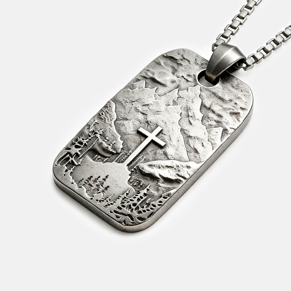 Faith Can Move Mountian Christian 925 Sterling Silver Necklace