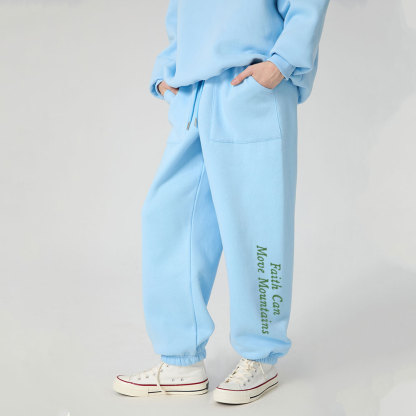 Faith Can Move Mountian Christian Fleece Sweatpants