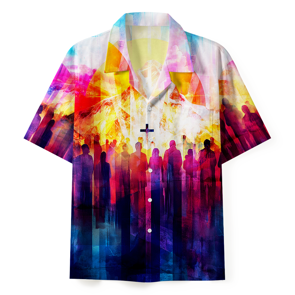Frist Of All I'm God Pieces Christian Hawaiian Shirt Sale - GuidingCross