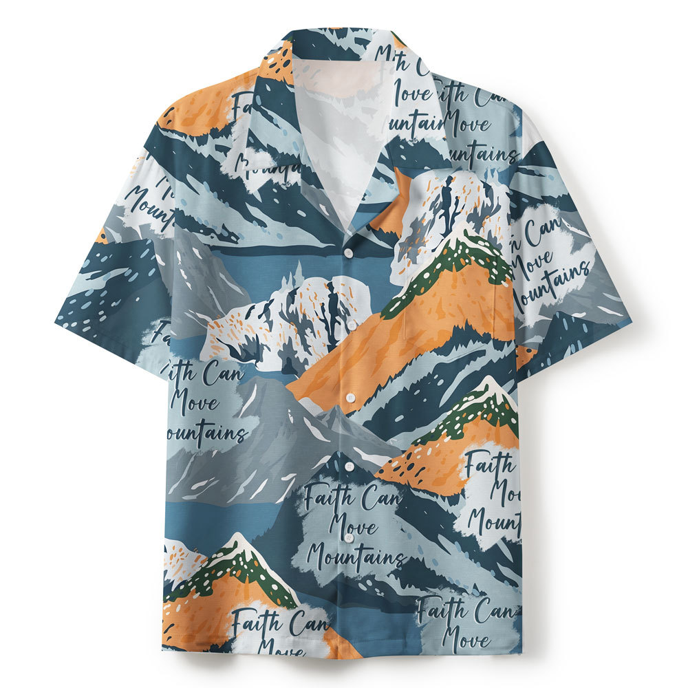 Faith Can Move Mountian Christian Hawaiian Shirt 