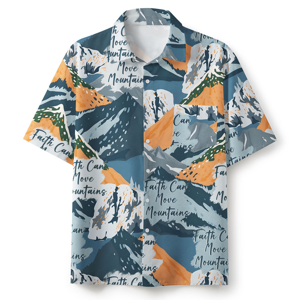Faith Can Move Mountian Christian Hawaiian Shirt 