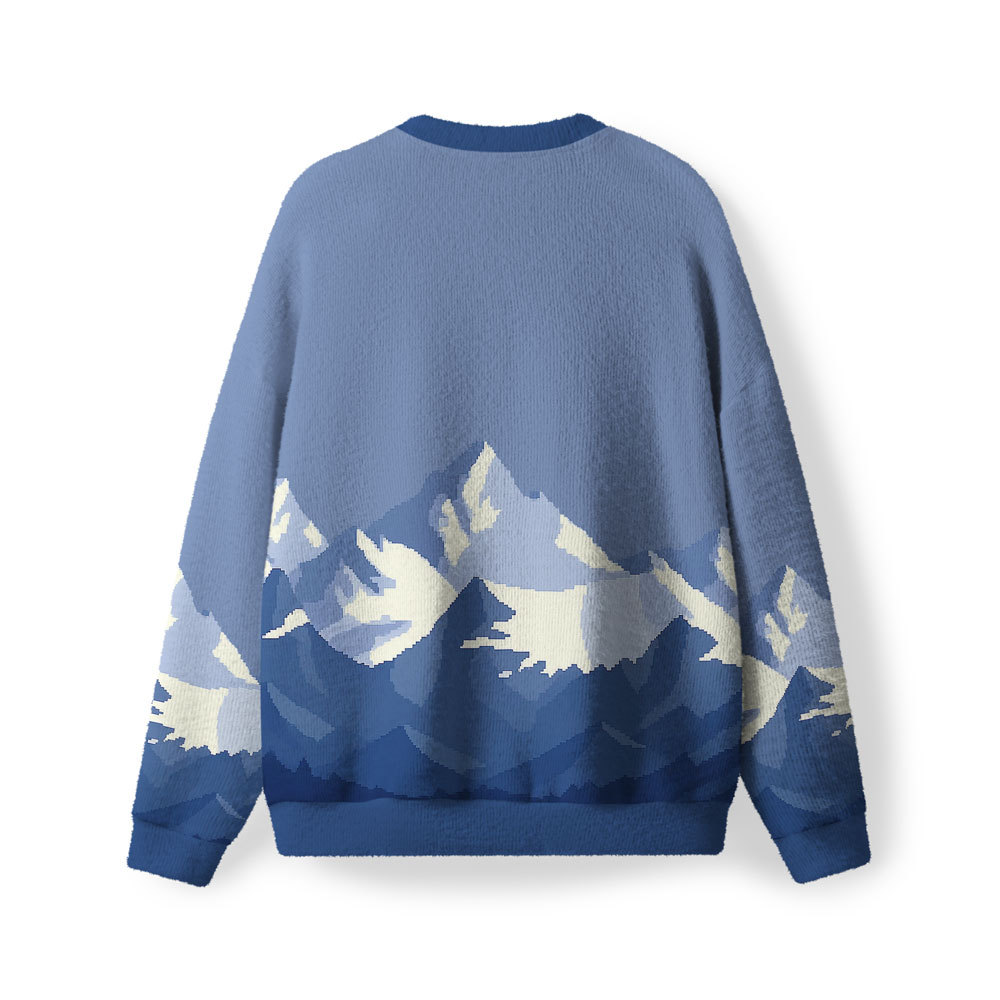 Faith Can Move Mountian Furry Christian Lightweight Sweater