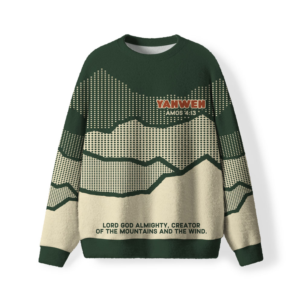 Faith Can Move Mountians Christian Lightweight Sweater